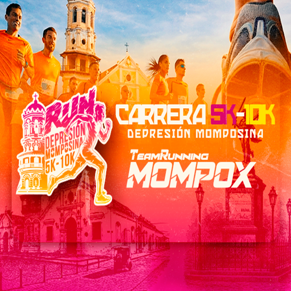 Logo del evento RUN DEPRESIÓN MOMPOSINA 2K - 5K - 10K